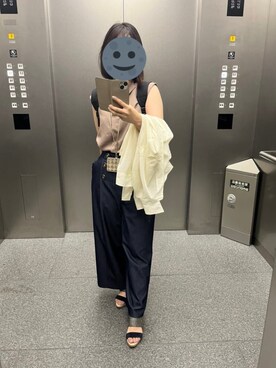 「JUSGLITTY（ジャスグリッティー）のアイテム（パンツ）」を使った、gonge_of_krgmさん（レディース・153cm）の夏コーディネート