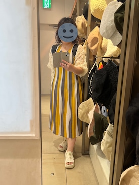 「GOLDY（ゴールディ）のアイテム（ピアス（両耳用））」を使った、gonge_of_krgmさん（レディース・153cm）の夏コーディネート