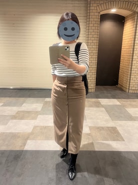 「JUSGLITTY（ジャスグリッティー）のアイテム（トップス）」を使った、gonge_of_krgmさん（レディース・153cm）の秋コーディネート