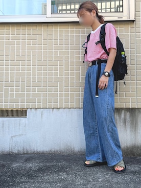 saiiさんの「TEVA: VOYA SLIDE サンダル」を使ったコーディネート