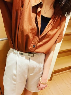 「Canal 4℃（カナルヨンドシー）のアイテム（アクセサリー）」を使った、FLさん（レディース・152cm）の夏コーディネート