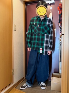 「SABBAT13（サバト）のアイテム」を使った、どるちさん（メンズ・171cm）の冬コーディネート