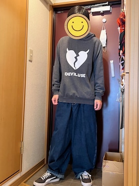 「Deviluse（Deviluse）のアイテム」を使った、どるちさん（メンズ・171cm）の冬コーディネート