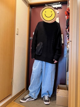 「SABBAT13（サバト）のアイテム」を使った、どるちさん（メンズ・171cm）の冬コーディネート