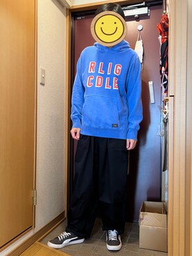 「ROLLING CRADLE（ローリングクレイドル）のアイテム（パーカー）」を使った、どるちさん（メンズ・171cm）の秋コーディネート