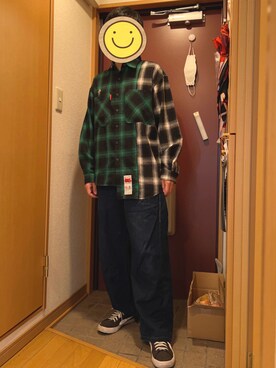 「SABBAT13（サバト）のアイテム」を使った、どるちさん（メンズ・171cm）の秋コーディネート