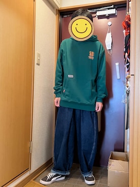 「SABBAT13（サバト）のアイテム」を使った、どるちさん（メンズ・171cm）の冬コーディネート