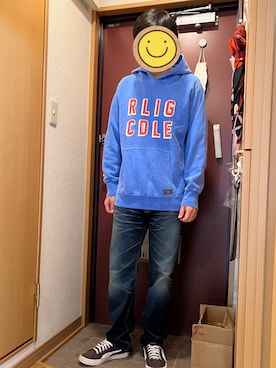 「ROLLING CRADLE（ローリングクレイドル）のアイテム（パンツ）」を使った、どるちさん（メンズ・171cm）の冬コーディネート