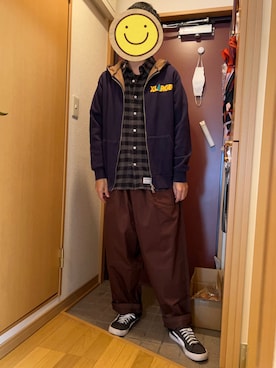 「SABBAT13（サバト）のアイテム」を使った、どるちさん（メンズ・171cm）の秋コーディネート