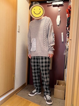 「SABBAT13（サバト）のアイテム」を使った、どるちさん（メンズ・171cm）の秋コーディネート