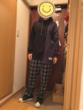 「SABBAT13（サバト）のアイテム」を使った、どるちさん（メンズ・171cm）の秋コーディネート