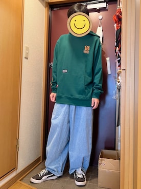 「SABBAT13（サバト）のアイテム」を使った、どるちさん（メンズ・171cm）の秋コーディネート