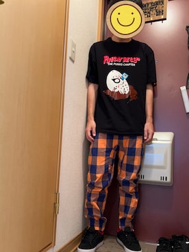 「ROLLING CRADLE（ローリングクレイドル）のアイテム（パンツ）」を使った、どるちさん（メンズ・171cm）の夏コーディネート