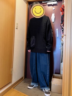 「SABBAT13（サバト）のアイテム」を使った、どるちさん（メンズ・171cm）の冬コーディネート