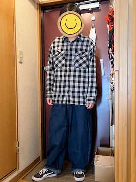 「SABBAT13（サバト）のアイテム」を使った、どるちさん（メンズ・171cm）の冬コーディネート