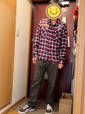 「ROLLING CRADLE（ローリングクレイドル）のアイテム」を使った、どるちさん（メンズ・171cm）の秋コーディネート