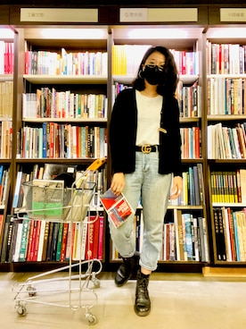 「UNIQLO（ユニクロ）のアイテム（タンクトップ、ホワイト系）」を使った、Janice 🇹🇼さん（レディース・162cm）の春コーディネート