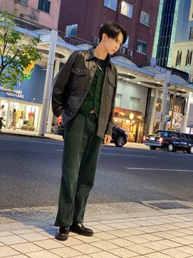 「アビレックス」｜「アイテム（その他アウター）」を使った、yu- sukeさん（メンズ・184cm）の夏コーディネート