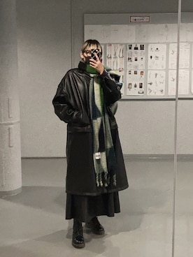「MAISON SPECIAL（メゾンスペシャル）のアイテム（モッズコート）」を使った、shioriさん（レディース・168cm）の冬コーディネート