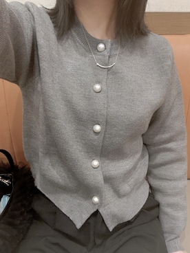 「TIFFANY&Co.（ティファニー）のアイテム（ネックレス）」を使った、もにさん（レディース・158cm）の秋コーディネート