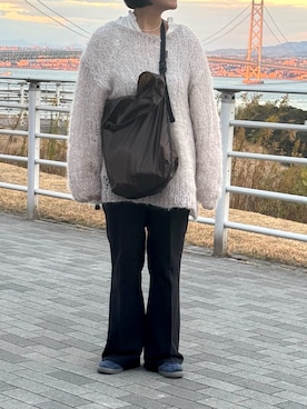 「FRAMeWORK（フレームワーク）のアイテム（スラックス）」を使った、kana_ysさん（レディース・153cm）の冬コーディネート