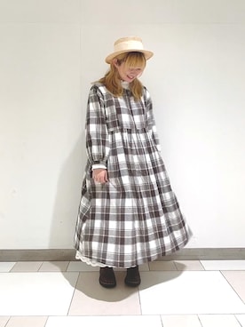 「Dr. Martens（ドクターマーチン）の《Dr.Martens》CORE 1461 CASK AMBASSADOR (ABANDON BR)（ローファー）」を使った、ほたてさん（レディース・155cm）の春コーディネート