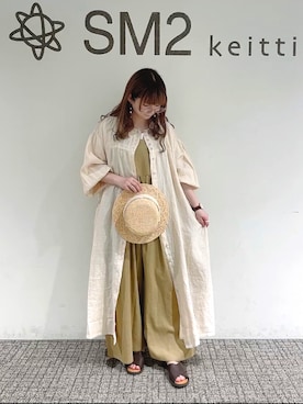 sm2 　【ETHICAL CRAFTS】アスデル加工ピンタックワンピース