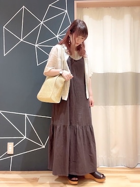「Crisp（クリスプ）のアイテム（アクセサリー）」を使った、ほたてさん（レディース・155cm）の夏コーディネート