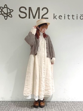 「Samansa Mos2（サマンサ モスモス）のアイテム」を使った、ほたてさん（レディース・155cm）の春コーディネート