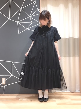 「cava cava（サヴァサヴァ）のアイテム（バレエシューズ）」を使った、ほたてさん（レディース・155cm）の夏コーディネート