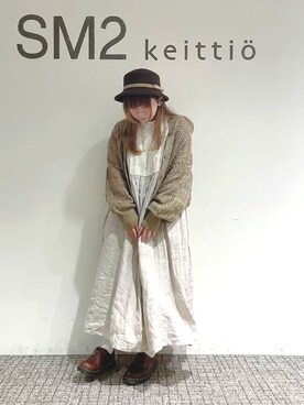 「Dr. Martens（ドクターマーチン）の《Dr.Martens》CORE 1461 CASK AMBASSADOR (ABANDON BR)（ローファー）」を使った、ほたてさん（レディース・155cm）の秋コーディネート