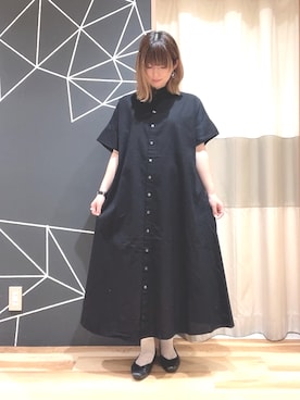 「cava cava（サヴァサヴァ）のアイテム（バレエシューズ）」を使った、ほたてさん（レディース・155cm）の夏コーディネート