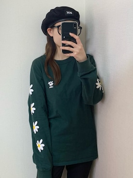 「BASIC COTTON（ベーシックコットン）のアイテム」を使った、  ｃｏｃｏさん（レディース・159cm）の春コーディネート