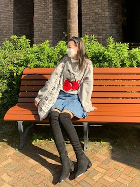 「KIRSH（キルシー）のアイテム（スウェット）」を使った、  ｃｏｃｏさん（レディース・159cm）の秋コーディネート