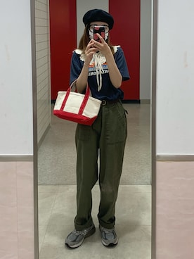 「patagonia」｜「アイテム（ハンチング/ベレー帽）」を使った、  ｃｏｃｏさん（レディース・159cm）の夏コーディネート
