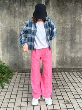 「PHILLY（フィリー）のアイテム（帽子）」を使った、  ｃｏｃｏさん（レディース・159cm）の秋コーディネート