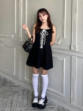 「アイテム（ボストンバッグ）」を使った、Mitsukiさん（レディース・153cm）の夏コーディネート