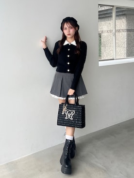 「アイテム（トートバッグ）」を使った、Mitsukiさん（レディース・153cm）の秋コーディネート