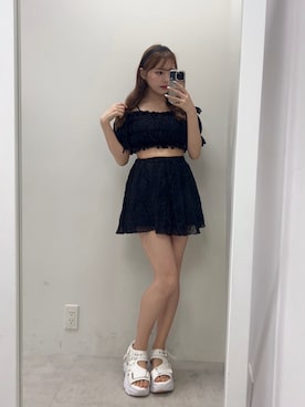 「アイテム（水着）」を使った、Mitsukiさん（レディース・153cm）の夏コーディネート