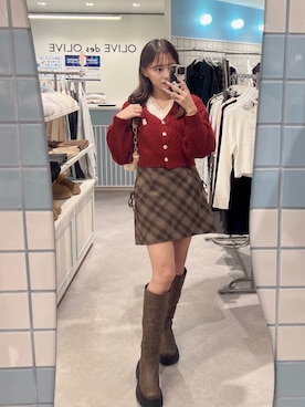 「ケーブルニット」｜「アイテム（その他シューズ）」を使った、Mitsukiさん（レディース・153cm）の秋コーディネート