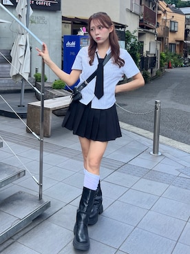 「アイテム（ブーツ）」を使った、Mitsukiさん（レディース・153cm）の夏コーディネート