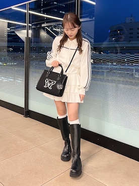 「アイテム（その他シューズ）」を使った、Mitsukiさん（レディース・153cm）の冬コーディネート