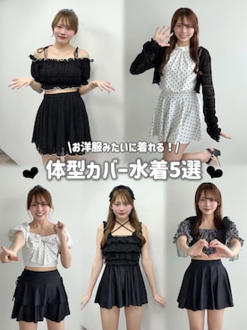 「アイテム（水着）」を使った、Mitsukiさん（レディース・153cm）の夏コーディネート