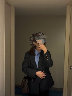 「アイテム（テーラードジャケット）」を使った、まるかなさん（レディース・158cm）の秋コーディネート