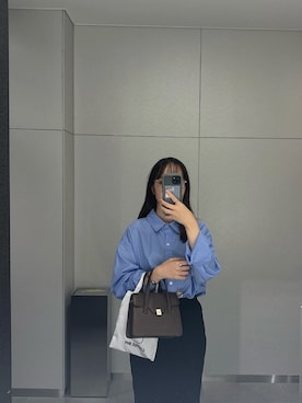 「アイテム（メガネ）」を使った、まるかなさん（レディース・158cm）の秋コーディネート