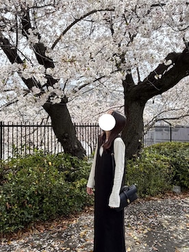 「VIS（ビス）のアイテム」を使った、まるかなさん（レディース・158cm）の春コーディネート