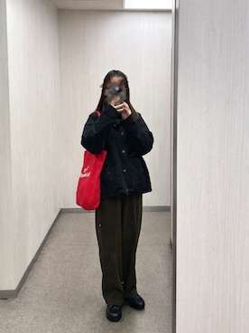 「アイテム（その他アウター）」を使った、まるかなさん（レディース・158cm）の春コーディネート