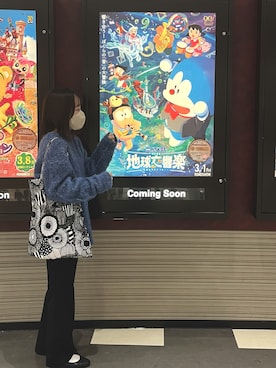 「Discoat」｜「アイテム（トートバッグ）」を使った、まるかなさん（レディース・158cm）の冬コーディネート