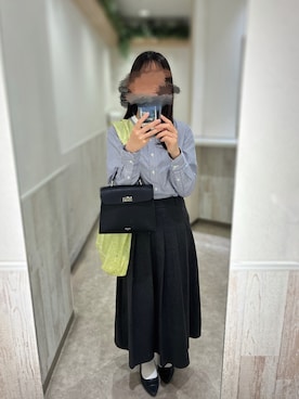 「NEUNA（ヌナ）のアイテム」を使った、まるかなさん（レディース・158cm）の春コーディネート