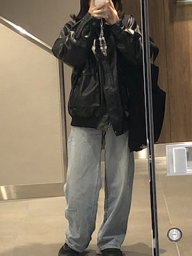「Java（ジャバ）のアイテム」を使った、Yuさん（レディース・156cm）の冬コーディネート